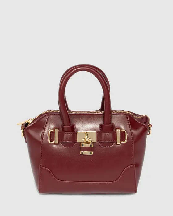 Berry Frankie Lock Tote Bag