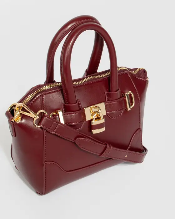 Berry Frankie Lock Tote Bag — view 3