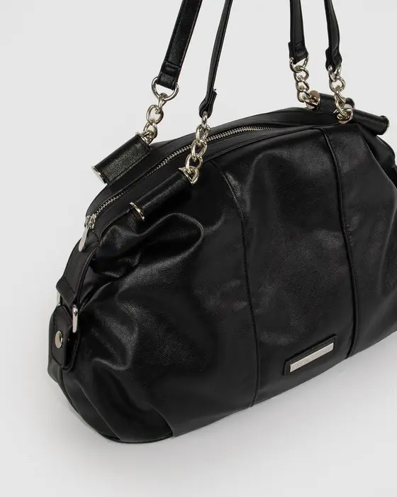 Black Akira Slouchy Tote — view 3