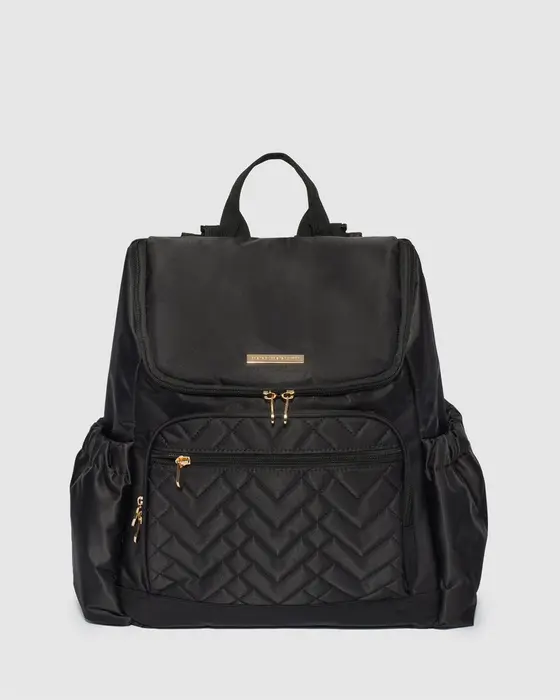 Black And Gold Baby Bag Backpack