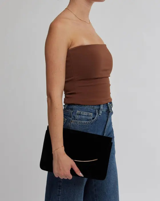 Black Dalila Envelope Clutch — view 3