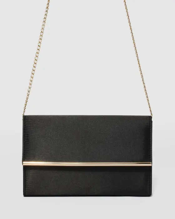 Black Harriet Clutch Bag