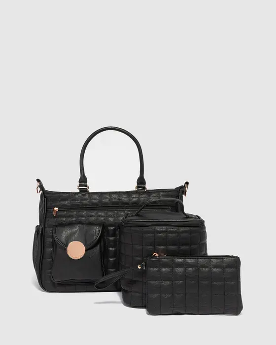 Black Premium Baby Bag Set
