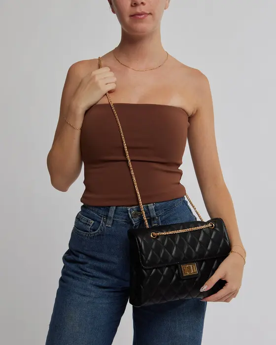 Black Zion Quilt Crossbody Bag — view 3