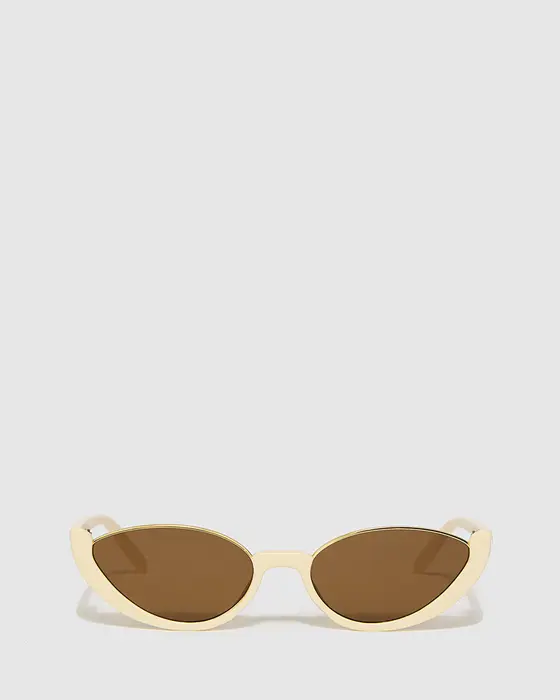 Cateye Open Frame Sunglasses - Ivory