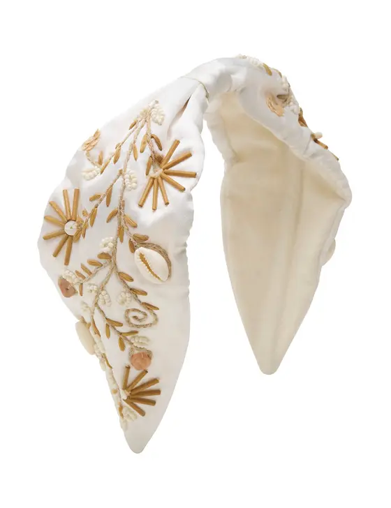 COASTAL BEADED WIDE KNOT HEADBAND — view 3