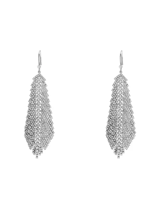FEATHER STONE STATEMENT EARRING