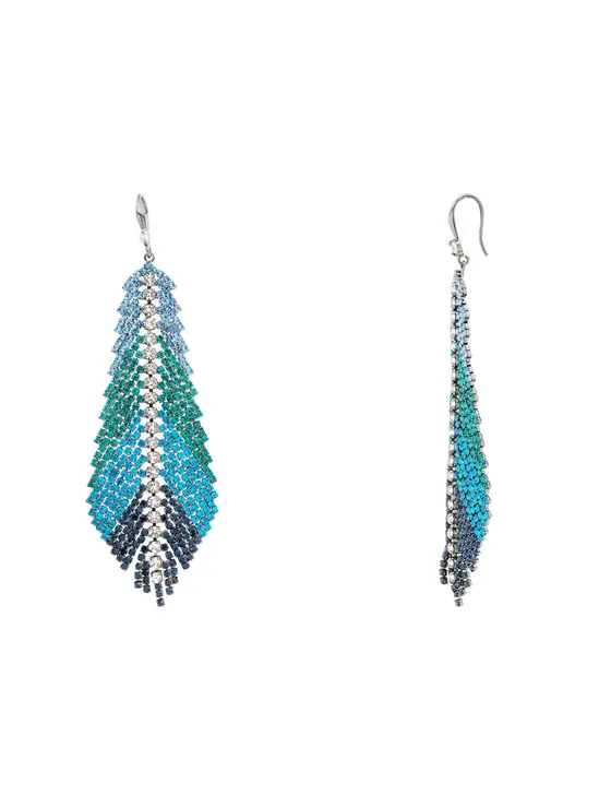 FEATHER STONE STATEMENT EARRING — view 3