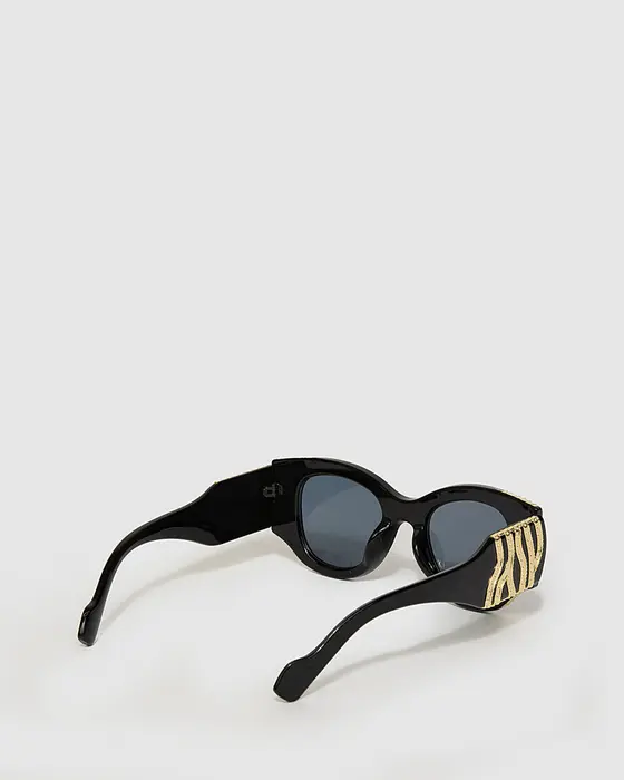 Gold Embellished Chunky Sunglasses — view 3