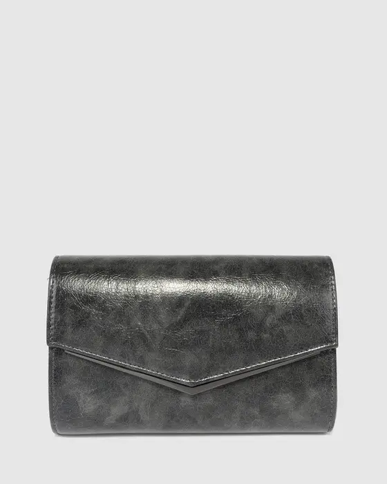 Grey Kelsey Clutch