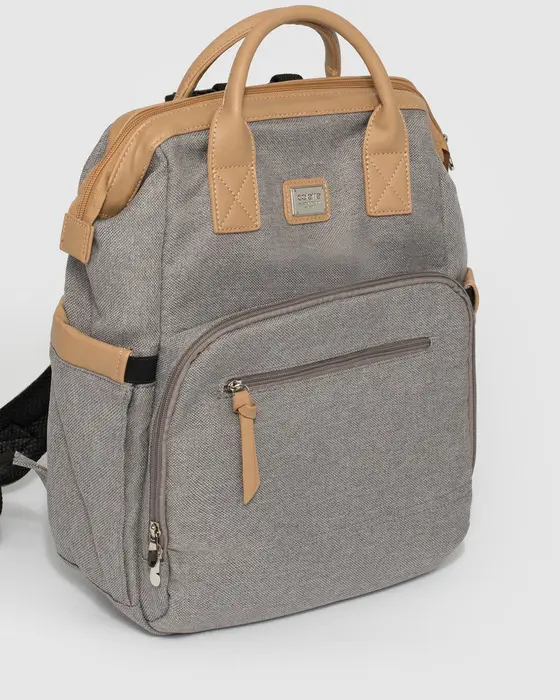 Grey Kyla Baby Bag Backpack — view 3