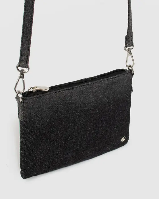 Grey Mary Kate Denim Crossbody — view 3