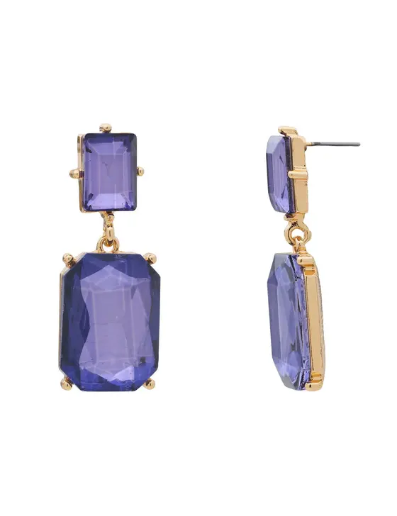 INTERLUDE RECTANGLE DROP EARRING — view 3