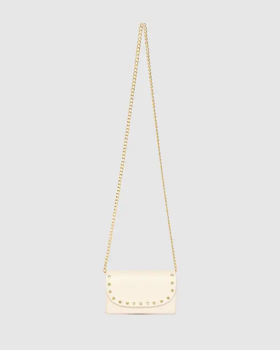Ivory Kids Diamonte Clutch Bag — view 3