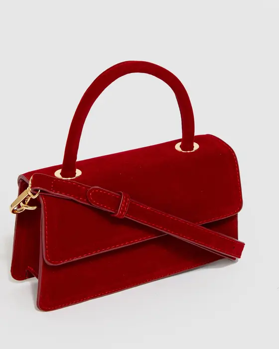 Red Luna Flap Top Handle Bag — view 3
