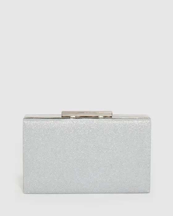 Silver Jaimi Clutch Bag