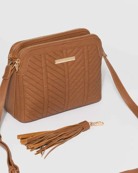 Tan Joanna Crossbody Bag — view 3