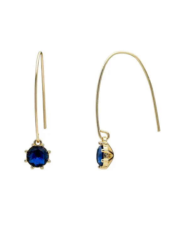 THISTLE FLOWER LONG DROP EARRING — view 3