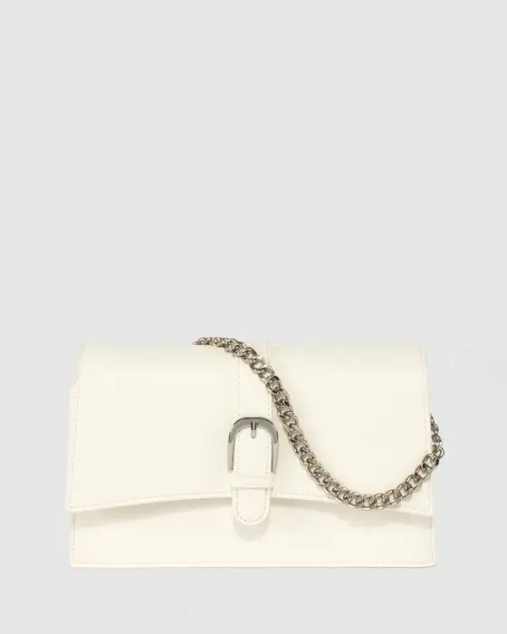 White Alana Chain Shoulder