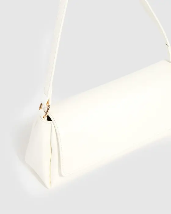 White Keely Flap Shoulder Bag — view 3