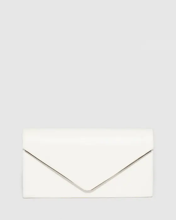 White Sammie Clutch Bag