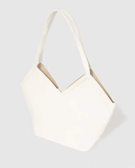 White Tia Large Slouch Bag — view 3