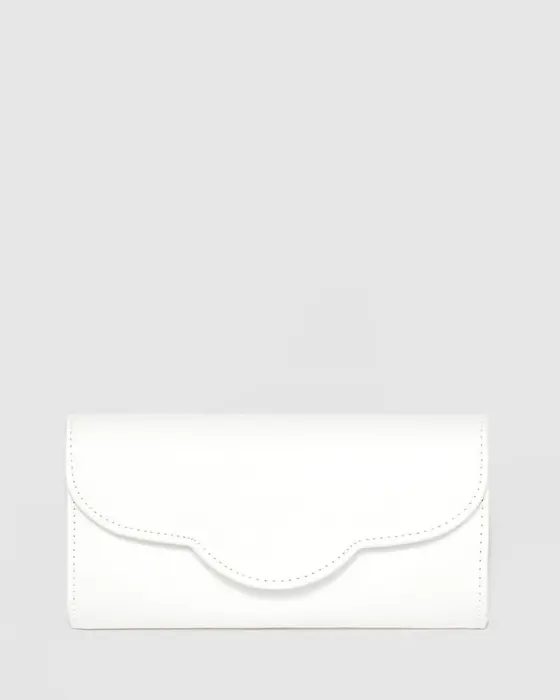 White Verna Clutch Bag