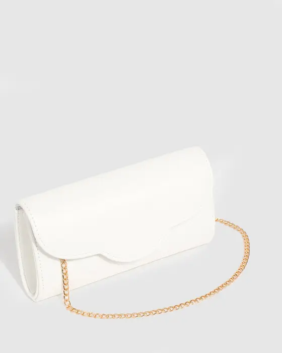 White Verna Clutch Bag — view 3